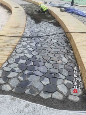 黑青石板自然面碎拼冰裂纹龟裂纹四川