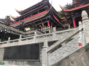 四川古建青石栏杆雕刻