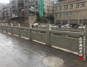 工程案例贵州毕节七星关区河道青石栏杆