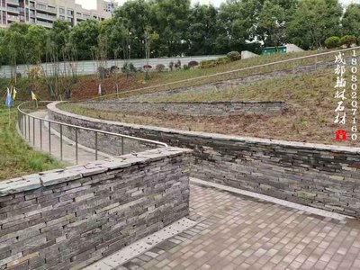 四川青石板碎拼挡墙