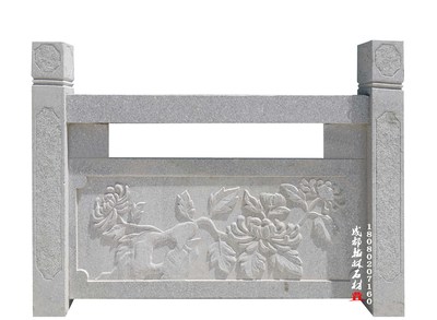 四川厂家梅兰竹菊花岗岩栏杆