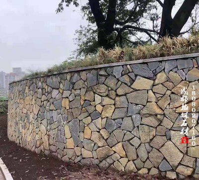 锈黄垒墙碎拼四川厂家