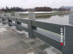 仪陇工地，8号青石抛光栏杆
