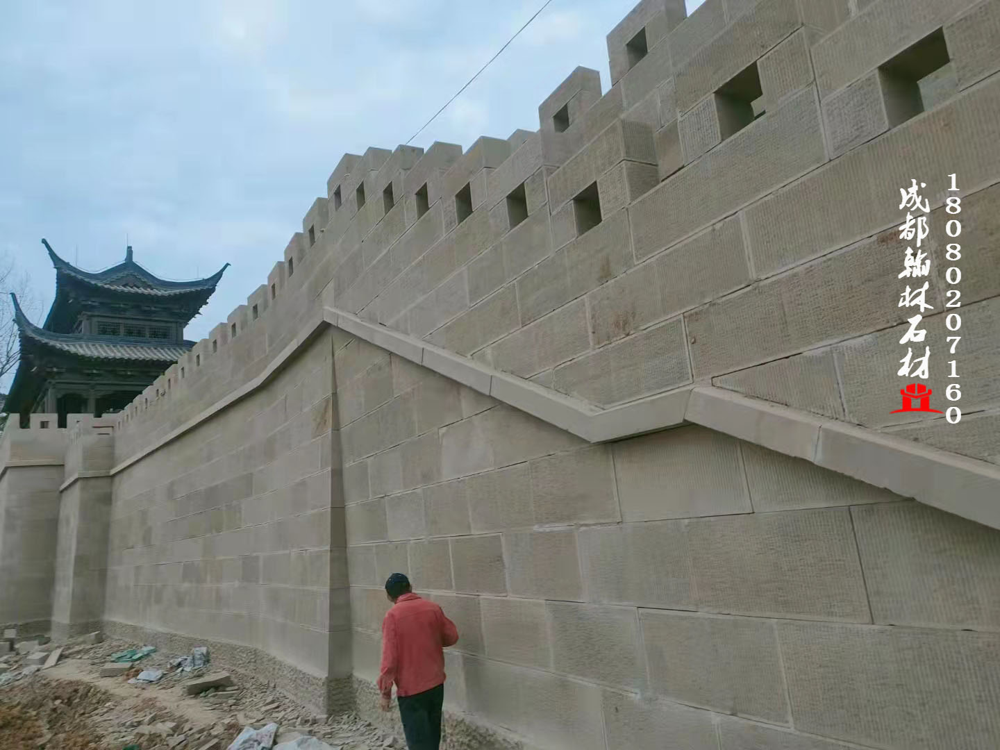 四川青石仿古錾道面