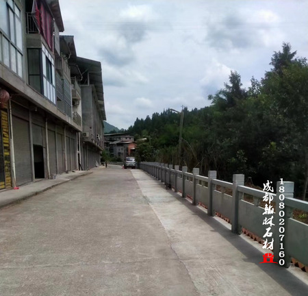 巴中市平昌县工地青石栏杆效果图