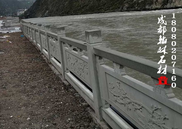 青石栏杆工程案例四川厂家