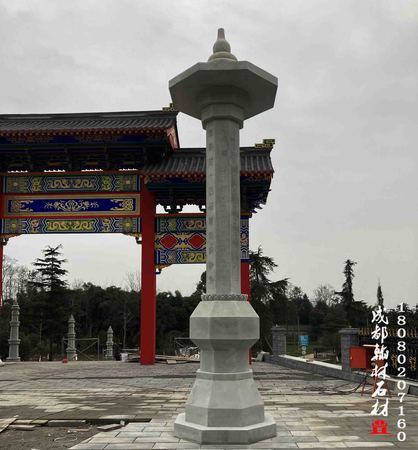 翰林石材青石经幢定制