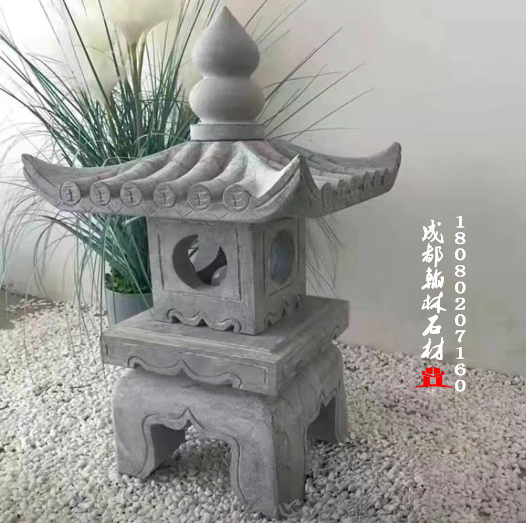 四川厂家青石石雕灯笼
